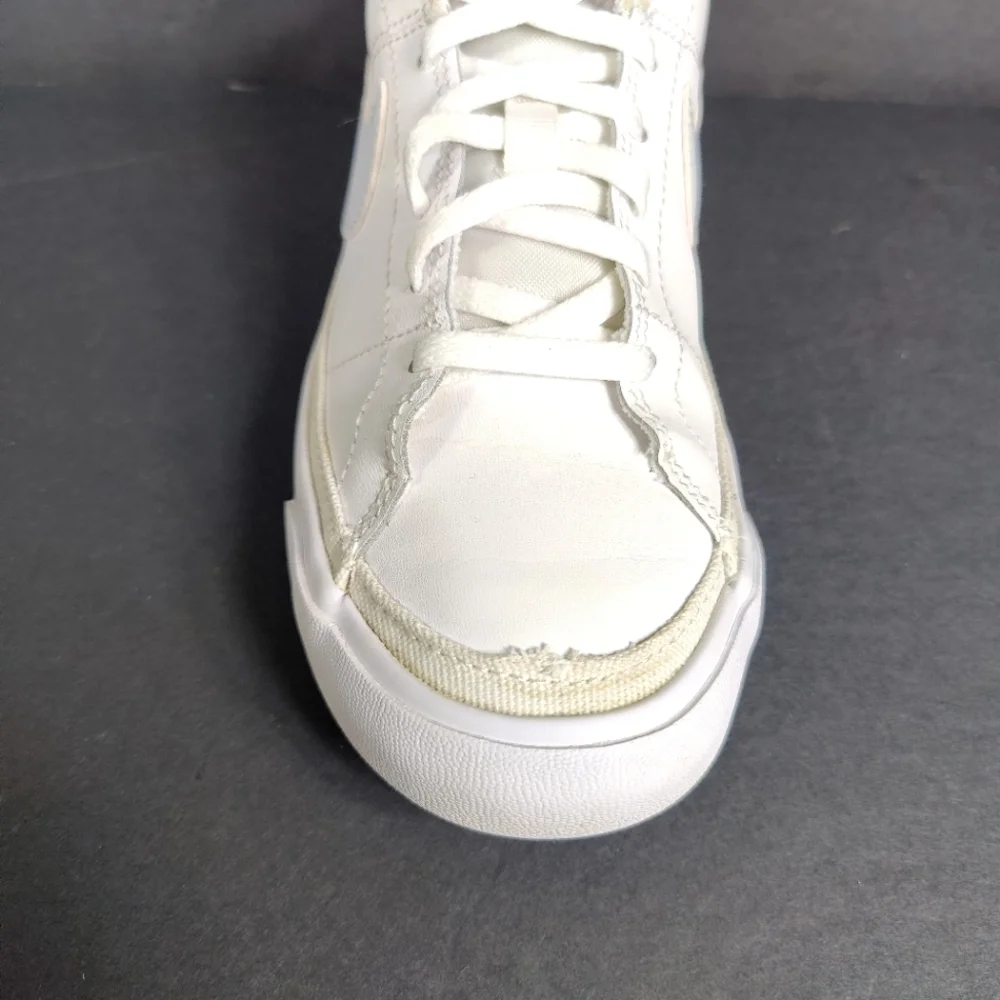 Nike Court Legacy Classic Retro White Pink Leather Big Kids Sneaker Shoe Size 5Y